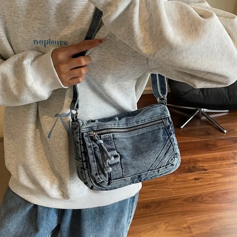 Denim Crossbody Bag